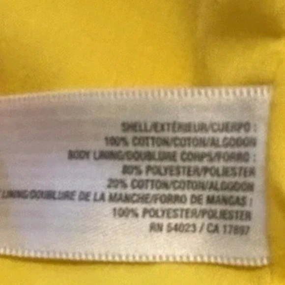 Old Navy Womens Yellow Double Breasted Pea Coat Jacket Large Classic Notched L - Picture 6 of 8